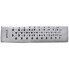 Drawplate Universal with 10 Grooves each of square, triangle, half-round and ova